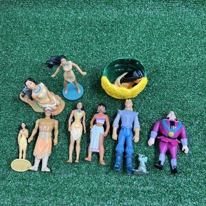 Lot‎ of 10 Vintage Disney Pocahontas Vinyl APPLAUSE Action Figures Toys